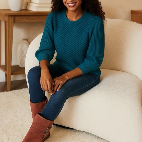 Liz Claiborne Teal Pullover Sweater Size XL - Picture 2 of 14